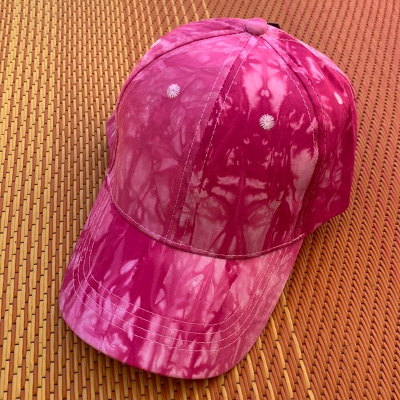 Brand New Tie Dye baseball cap, Fuschia, velcro strap - Picture 2 of 8